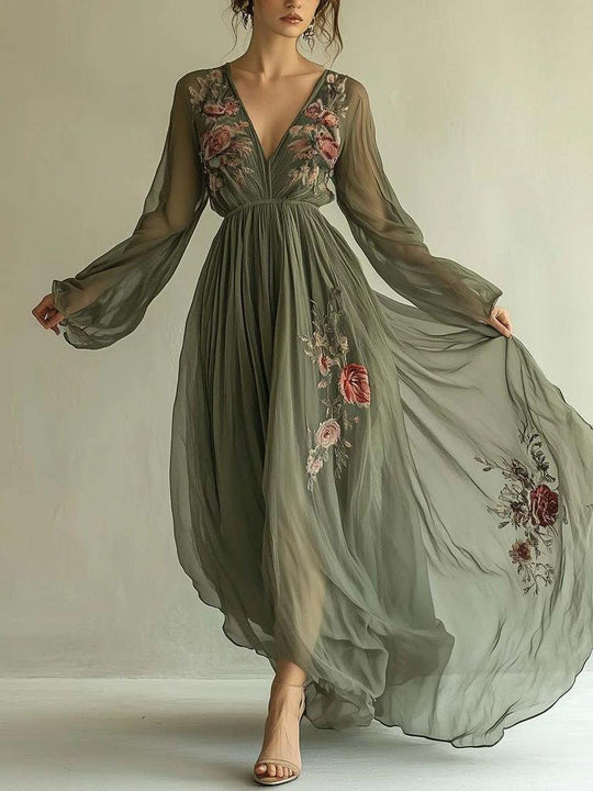 Laurelle™ | Abito elegante in chiffon