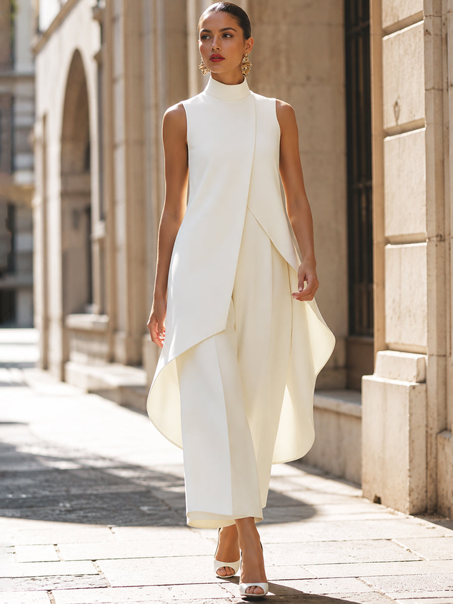 Caterina™ | Completo Elegante con Pantaloni Palazzo