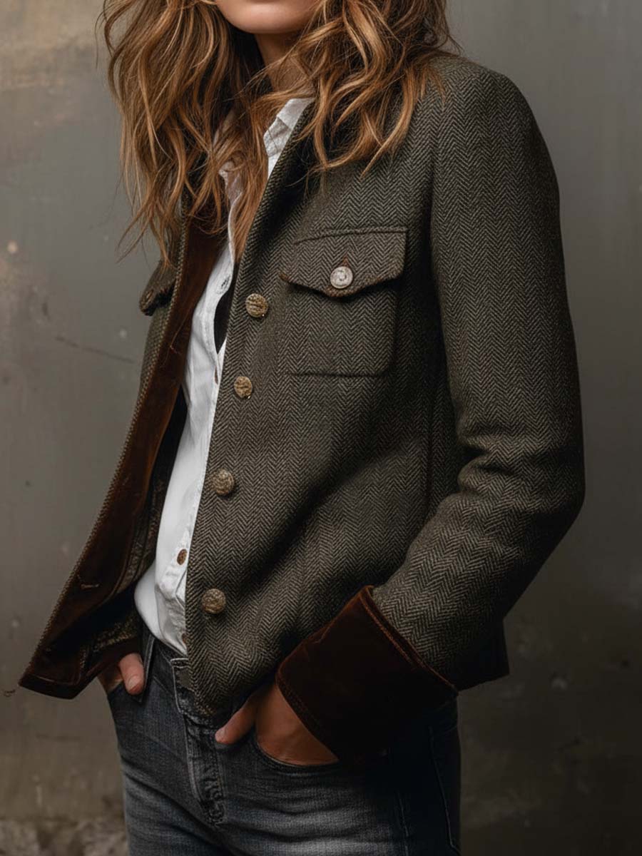 Luisa™ | Blazer con Bordo a Contrasto