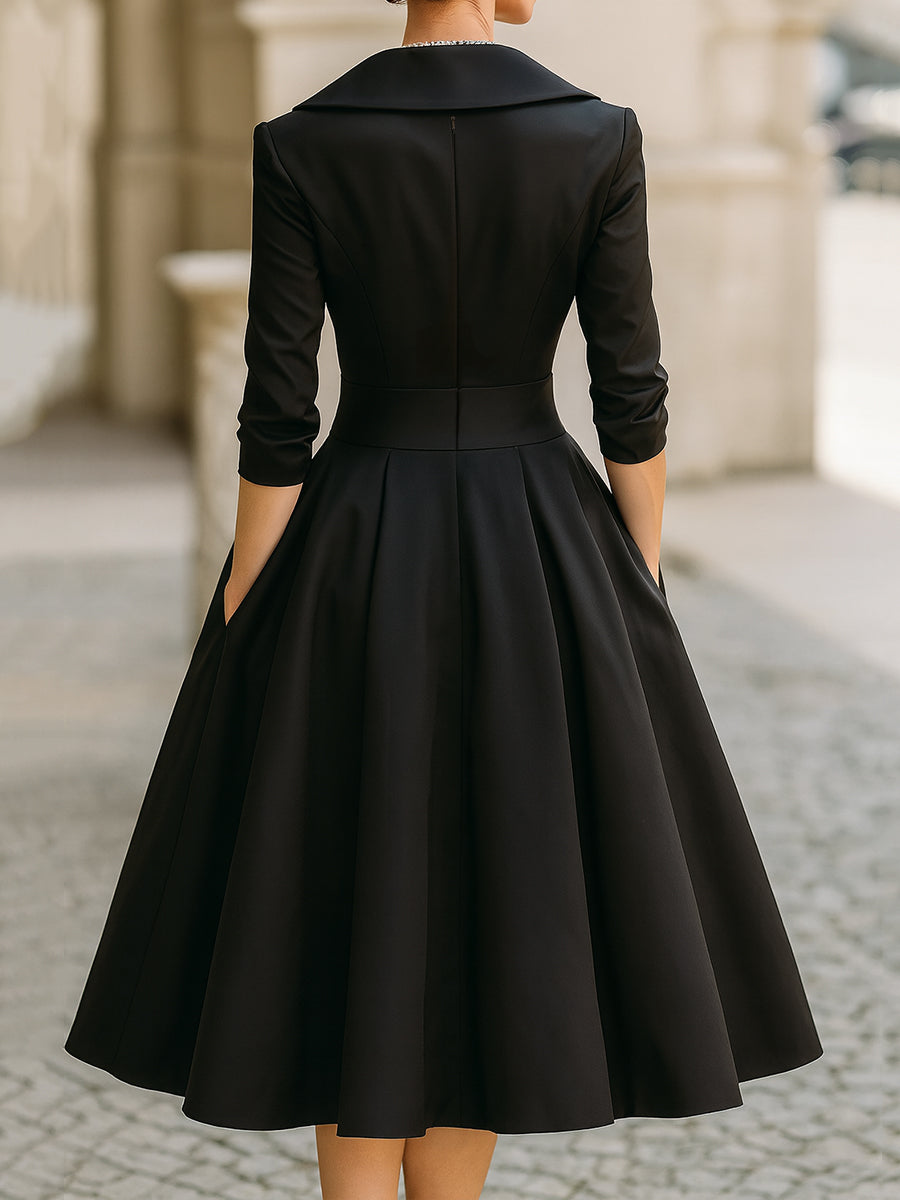 Emy™ | Abito elegante con corpetto incrociato
