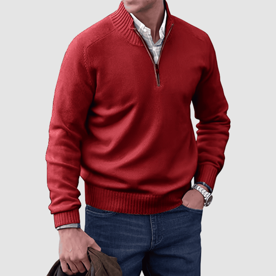 Barry™ | Maglione da uomo con zip corta
