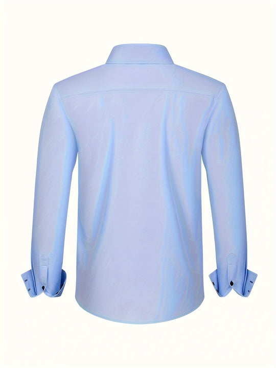 Alberto | Camicia elegante leggera con dettagli a contrasto