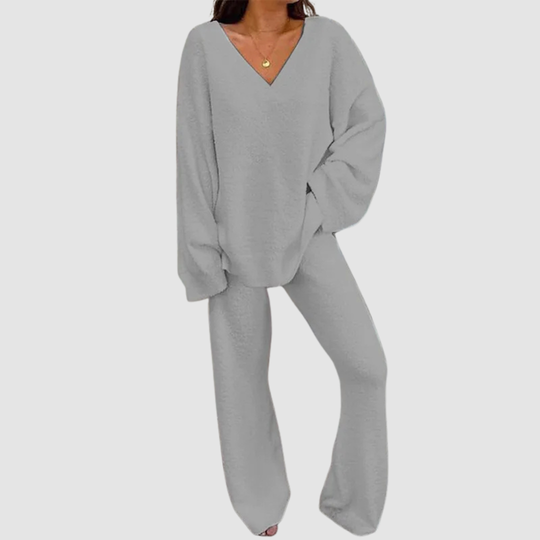 Karla™ V-Neck Long Sleeve Sweater &amp; Pants Set