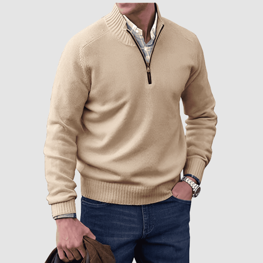 Barry™ | Maglione da uomo con zip corta