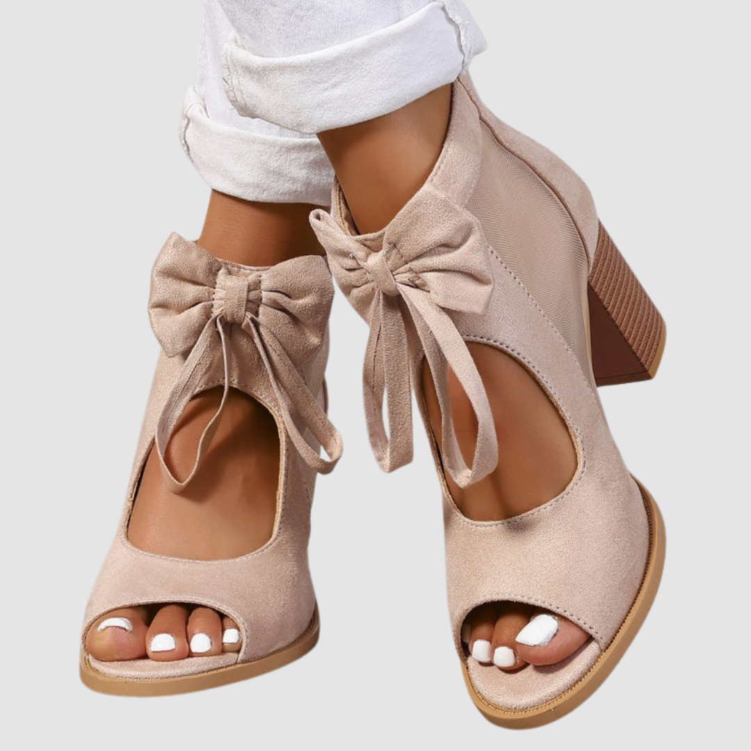 Rebecca™ | Scarpe ortopediche con tacco e fiocco