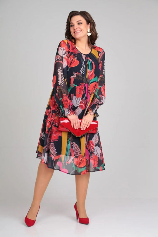 Florinda™ | Abito elegante a fiori