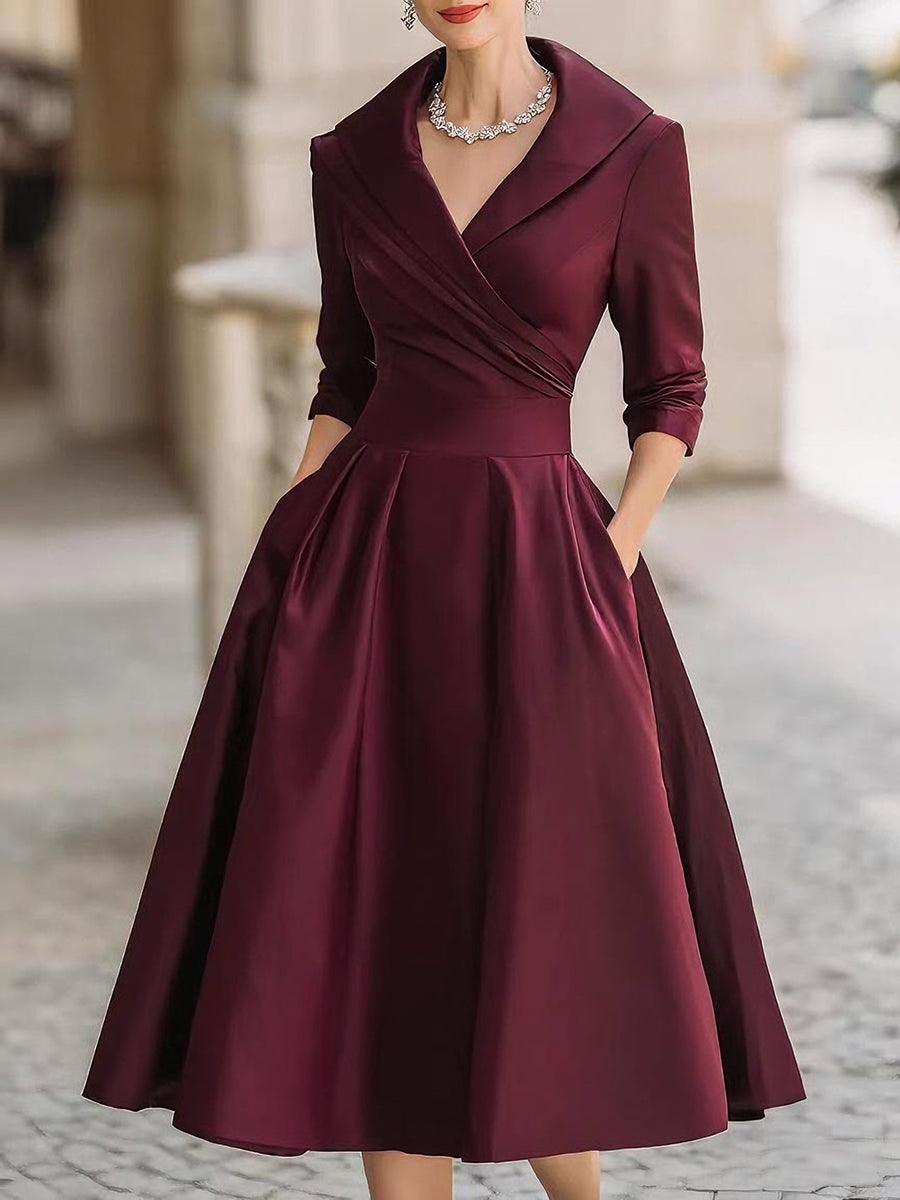 Emy™ | Abito elegante con corpetto incrociato