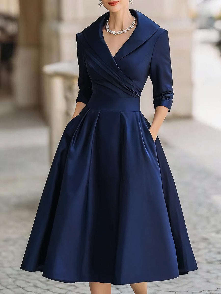 Emy™ | Abito elegante con corpetto incrociato