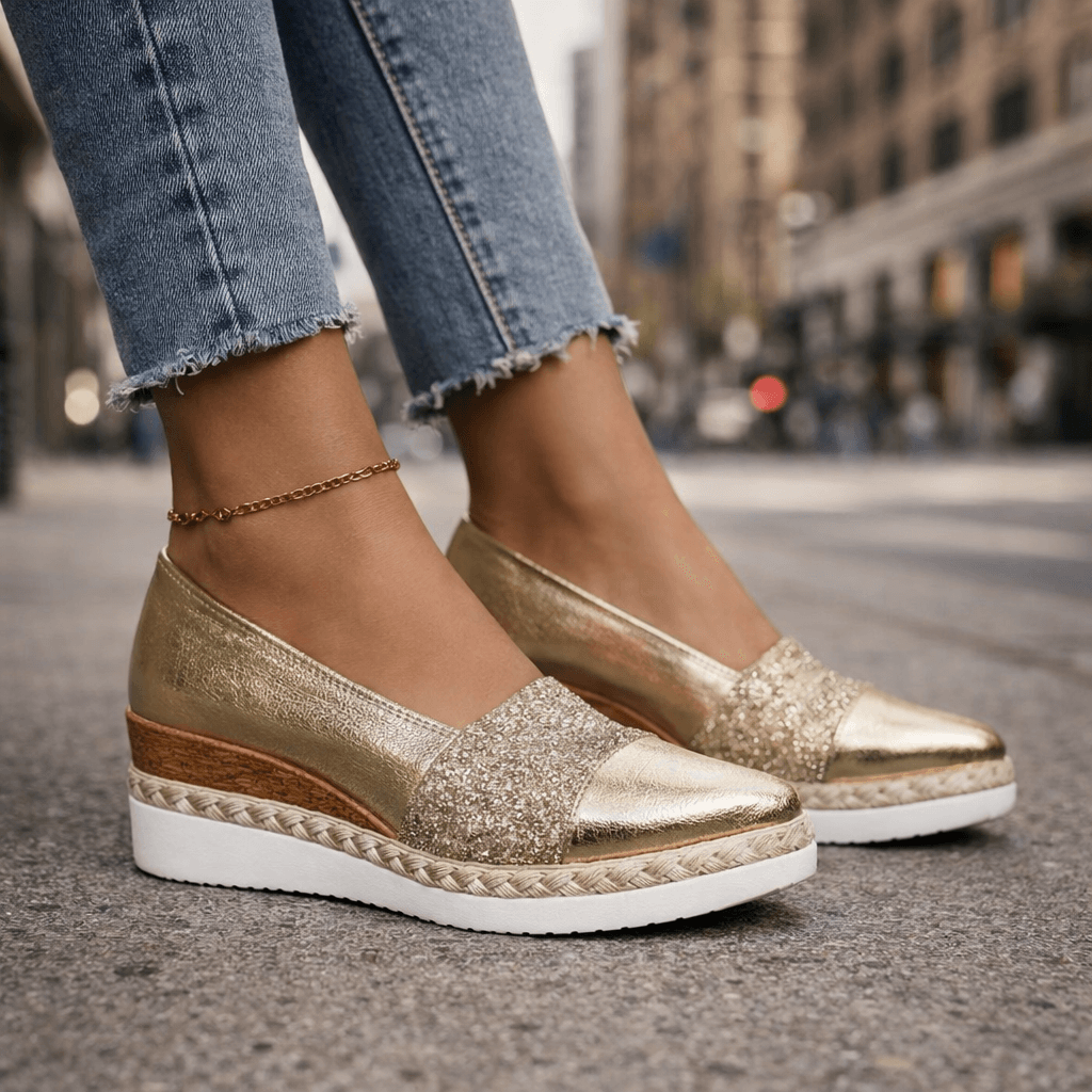 Arisa | Scarpe luminose con zeppa
