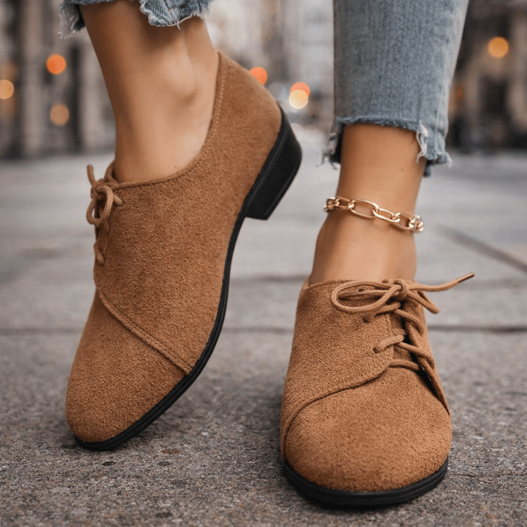 Selena | Scarpe con tacco effetto camoscio