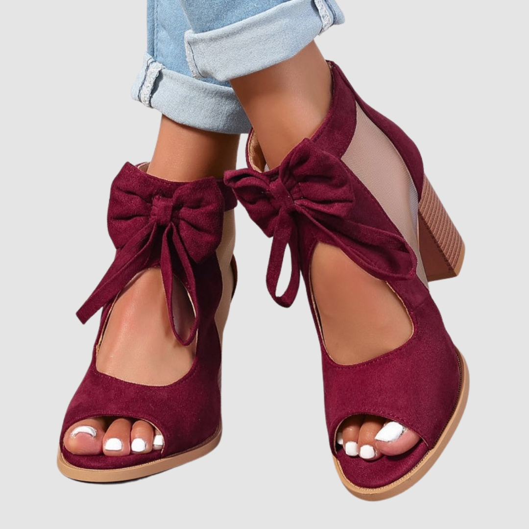 Rebecca™ | Scarpe ortopediche con tacco e fiocco