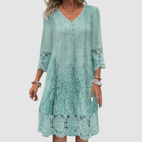 Jacquelin™ | Abito elegante con dettagli in pizzo