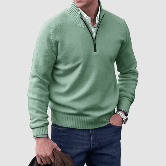 Barry™ | Maglione da uomo con zip corta