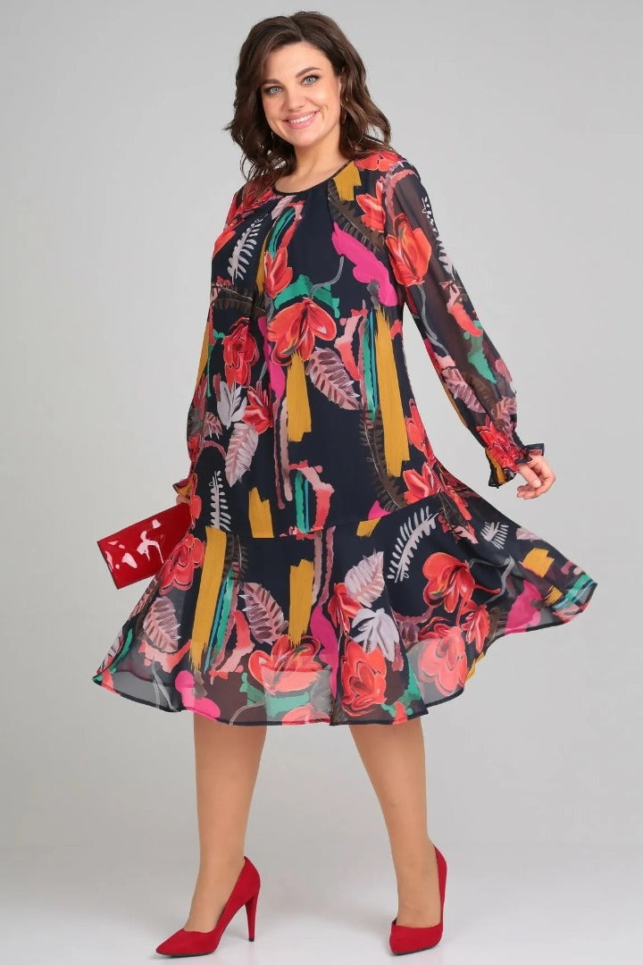 Florinda™ | Abito elegante a fiori