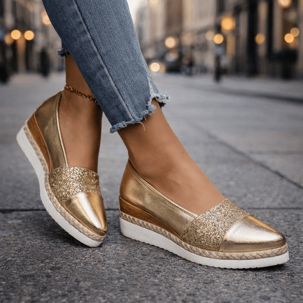 Arisa | Scarpe luminose con zeppa