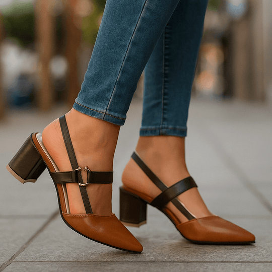 Rebecka | Scarpe con tacco e dettaglio ad anello