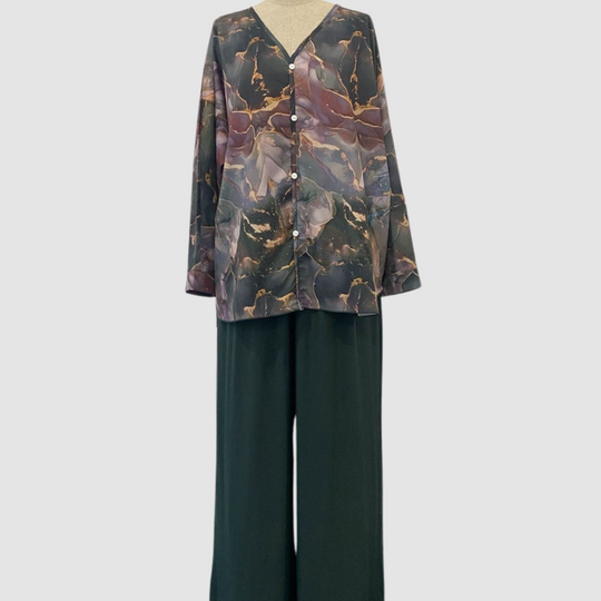Aurora™ Elegant Printed Two-Piece Set