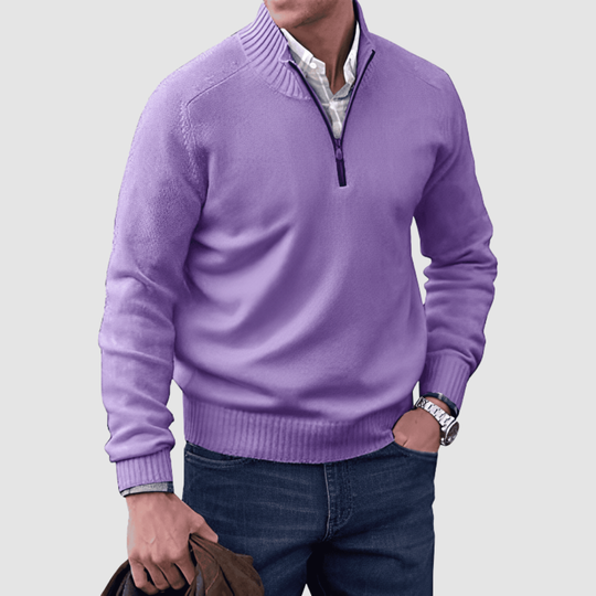 Barry™ | Maglione da uomo con zip corta
