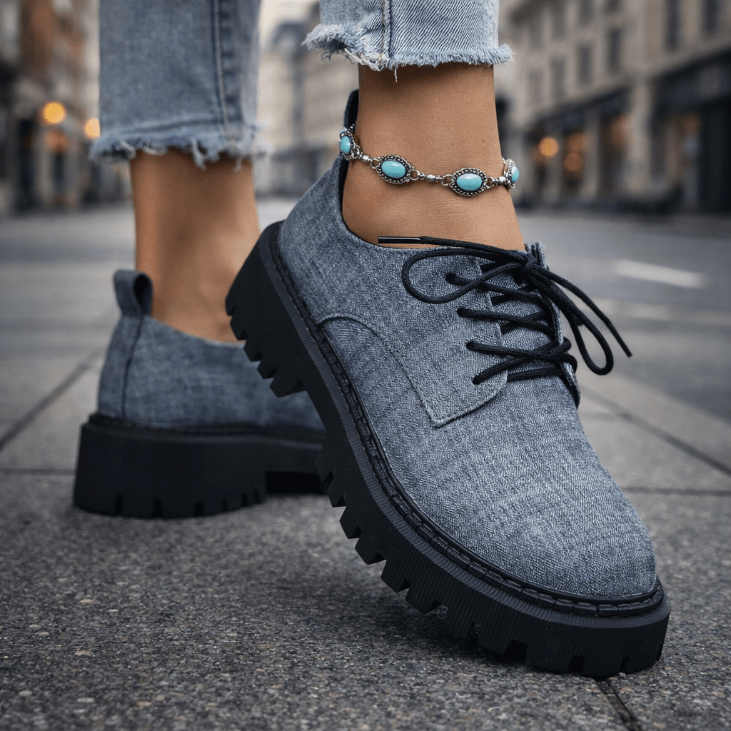 Tiva | Scarpe con lacci e plateau