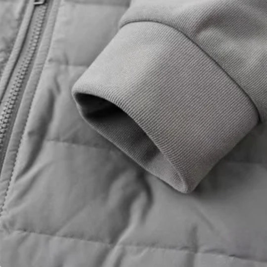 Piumino da Uomo Montarello con Cappuccio e Pannelli Trapuntati