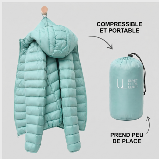 Nora™ | Piumino Leggero con Cappuccio
