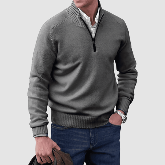 Barry™ | Maglione da uomo con zip corta