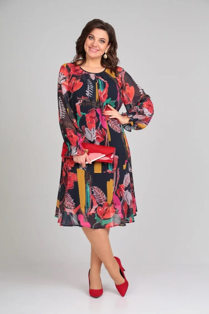 Florinda™ | Abito elegante a fiori