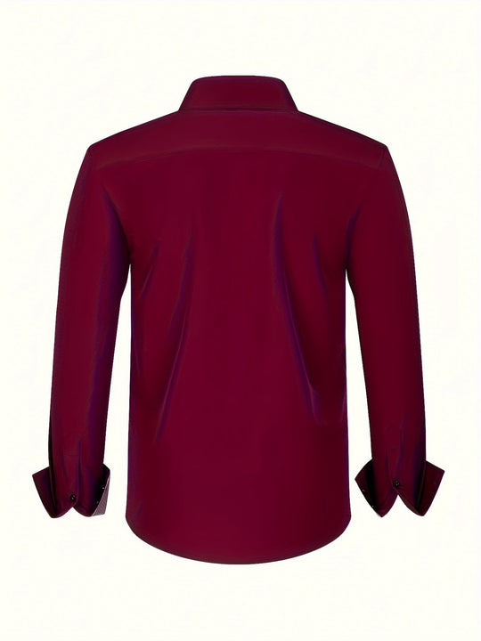 Alberto | Camicia elegante leggera con dettagli a contrasto