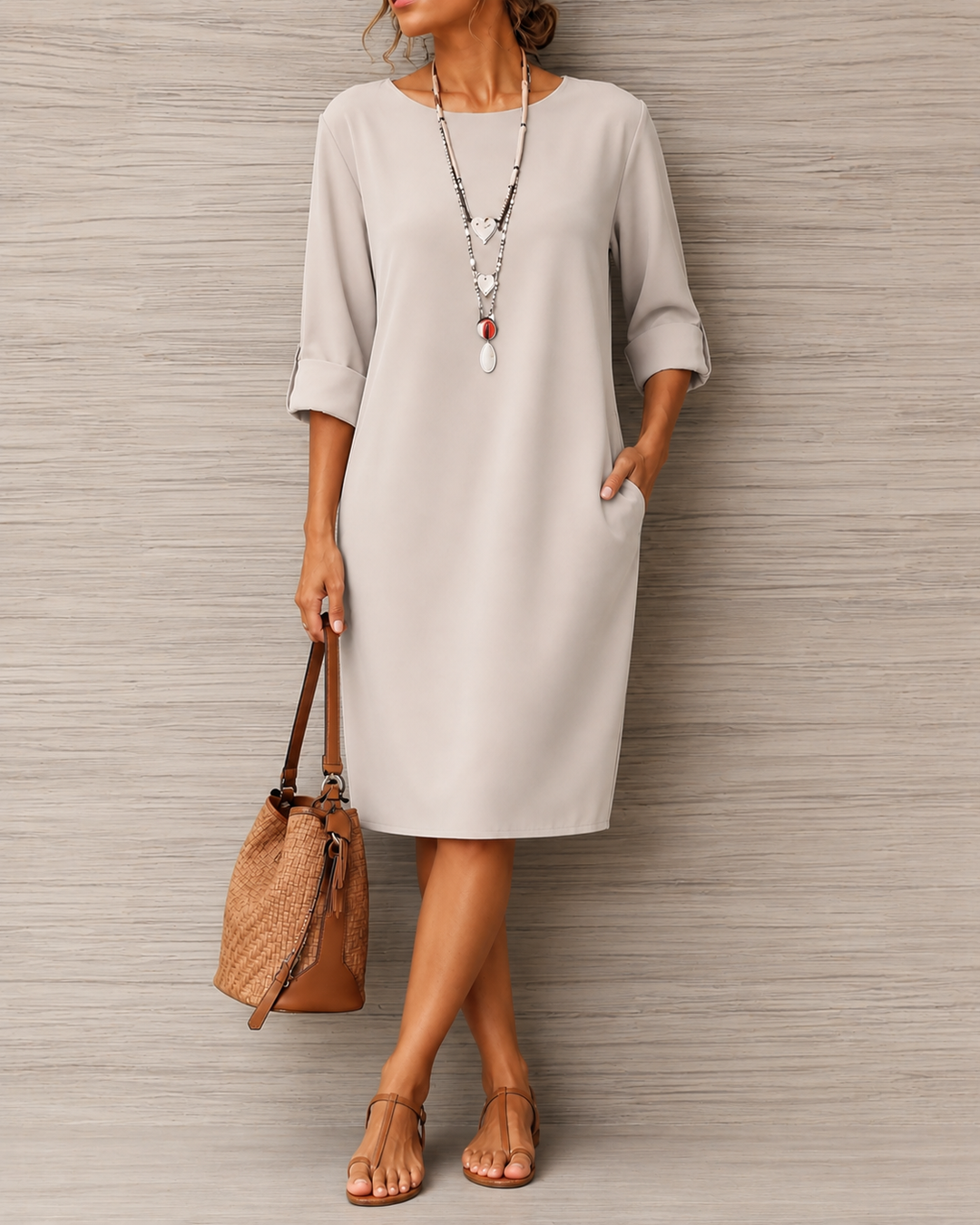 Sabina™ | Abito Midi Fluido dalla Vestibilità Valorizzante