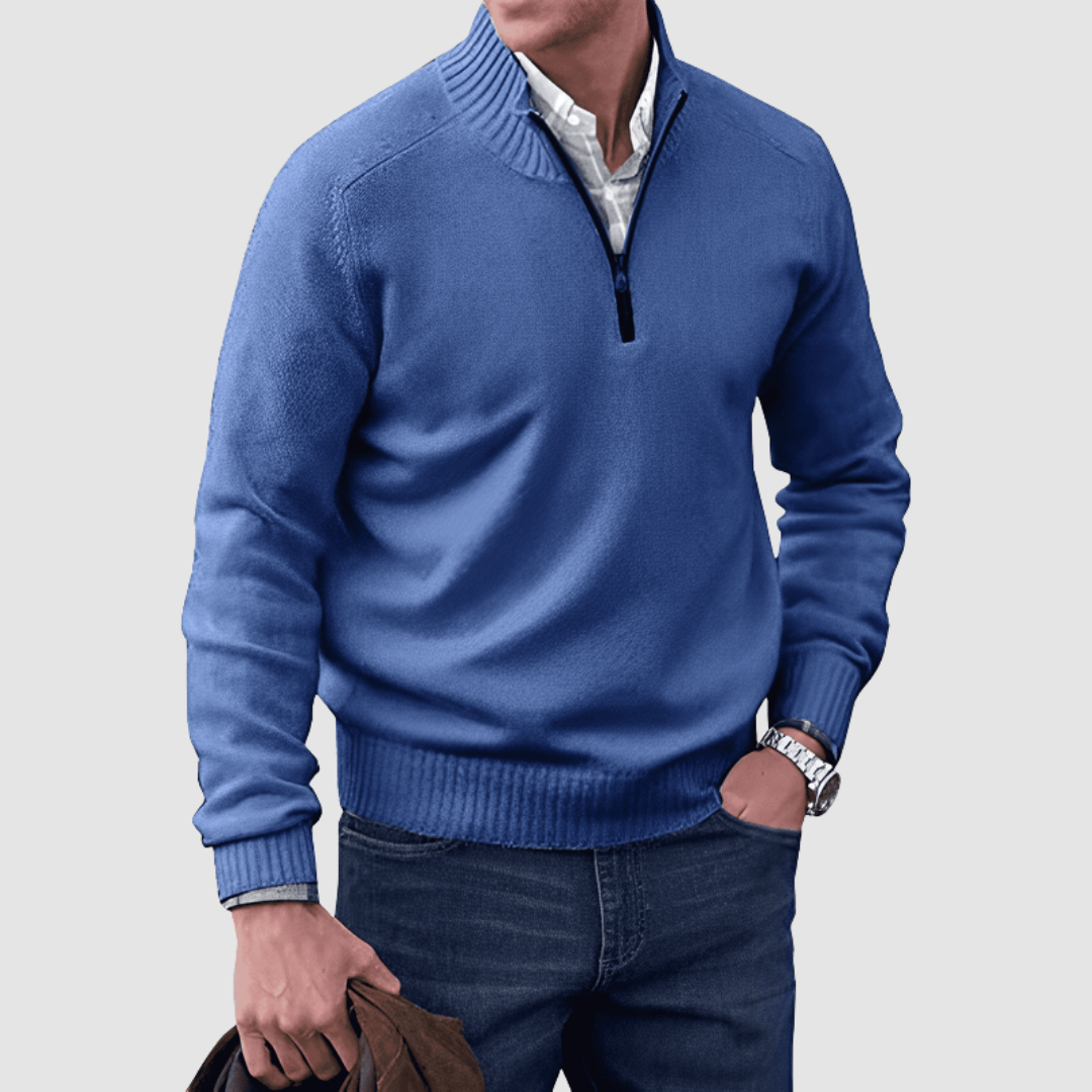 Barry™ | Maglione da uomo con zip corta