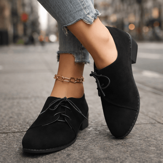 Selena | Scarpe con tacco effetto camoscio
