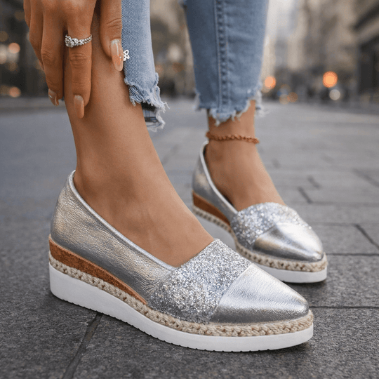 Arisa | Scarpe luminose con zeppa