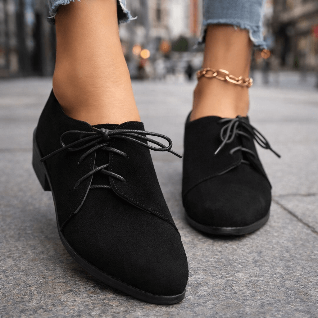 Selena | Scarpe con tacco effetto camoscio
