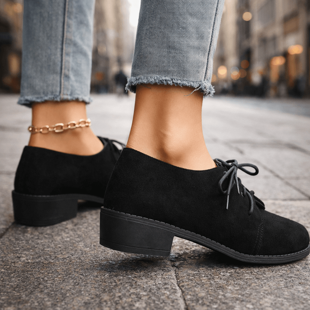 Selena | Scarpe con tacco effetto camoscio