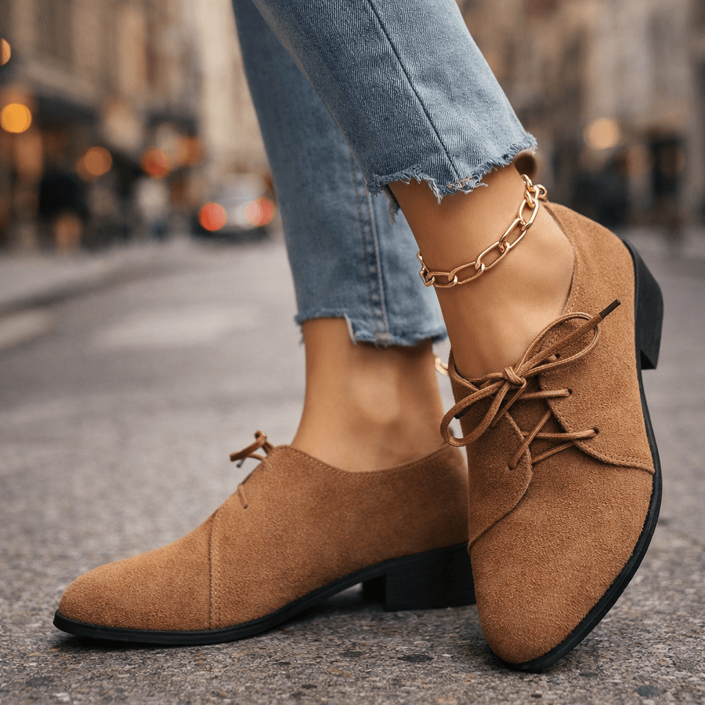 Selena | Scarpe con tacco effetto camoscio
