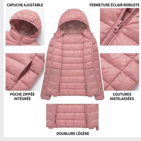 Nora™ | Piumino Leggero con Cappuccio