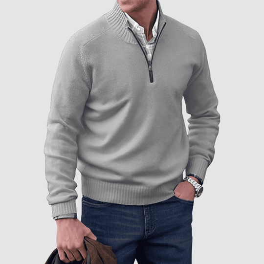 Barry™ | Maglione da uomo con zip corta