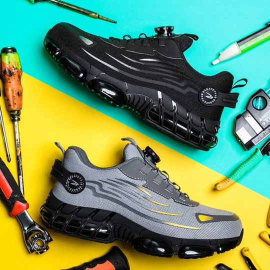 Scarpe da Lavoro Uomo | Suola Antiscivolo e Chiusura Rapida a Rotella