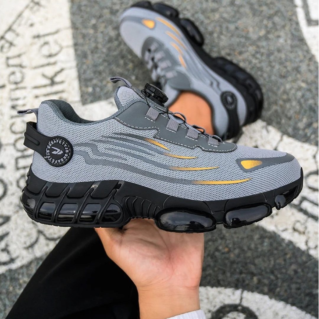 Scarpe da Lavoro Uomo | Suola Antiscivolo e Chiusura Rapida a Rotella