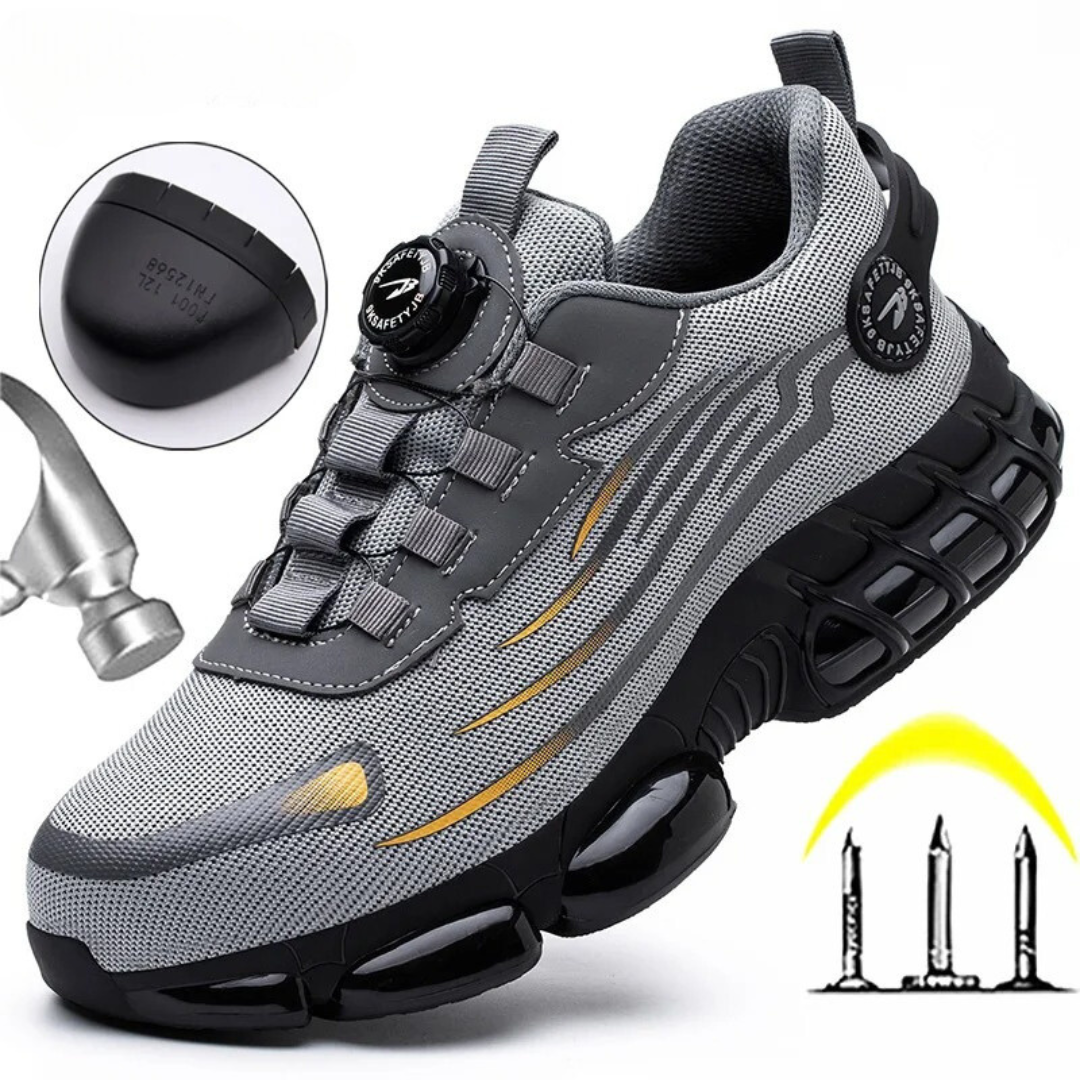 Scarpe da Lavoro Uomo | Suola Antiscivolo e Chiusura Rapida a Rotella