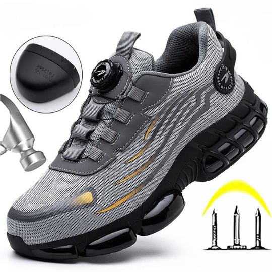 Scarpe da Lavoro Uomo | Suola Antiscivolo e Chiusura Rapida a Rotella