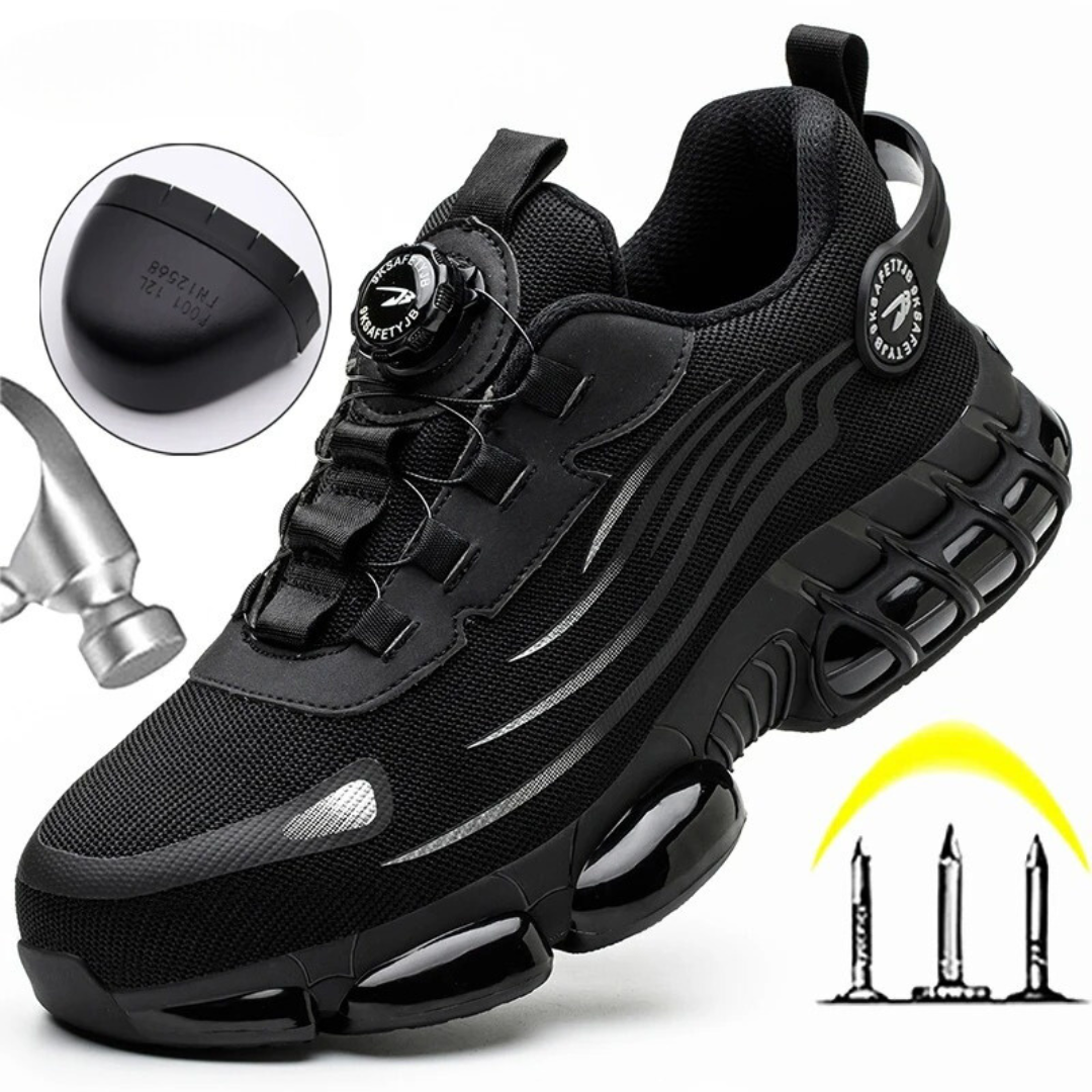 Scarpe da Lavoro Uomo | Suola Antiscivolo e Chiusura Rapida a Rotella