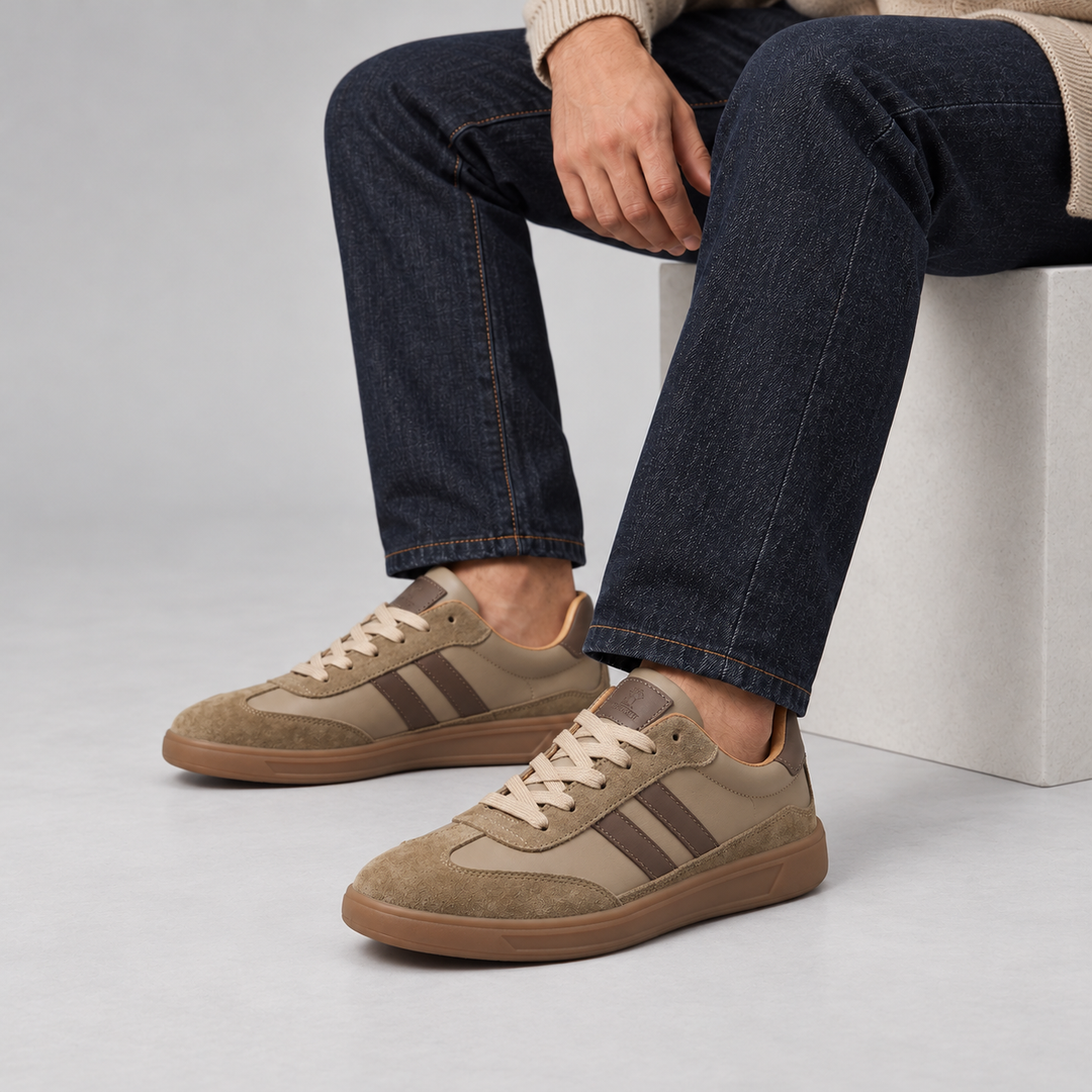 Marco | Sneakers rétro da uomo con suola in gomma