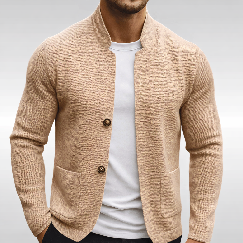Leonard | Cardigan Casual Lavorato da Uomo