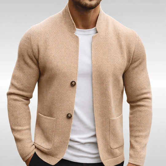 Leonard | Cardigan Casual Lavorato da Uomo