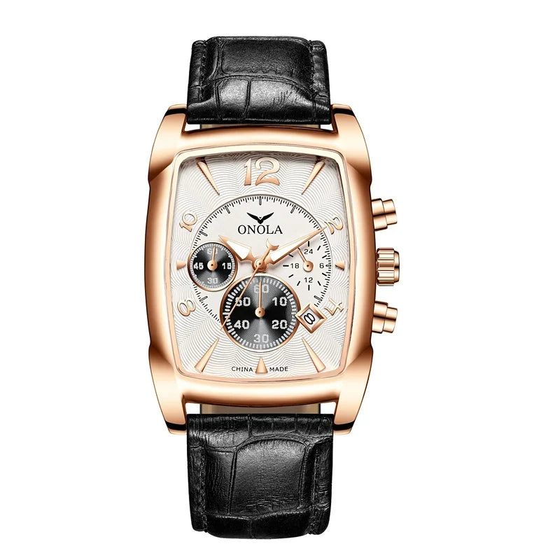 St. Andrews | Orologio da uomo con cinturino in pelle, 45 mm