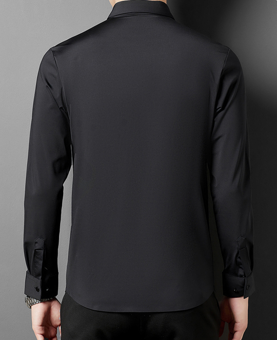 Camicia da uomo elasticizzata, traspirante e senza stiro