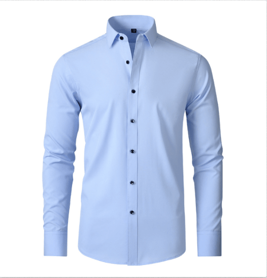 Camicia da uomo elasticizzata, traspirante e senza stiro