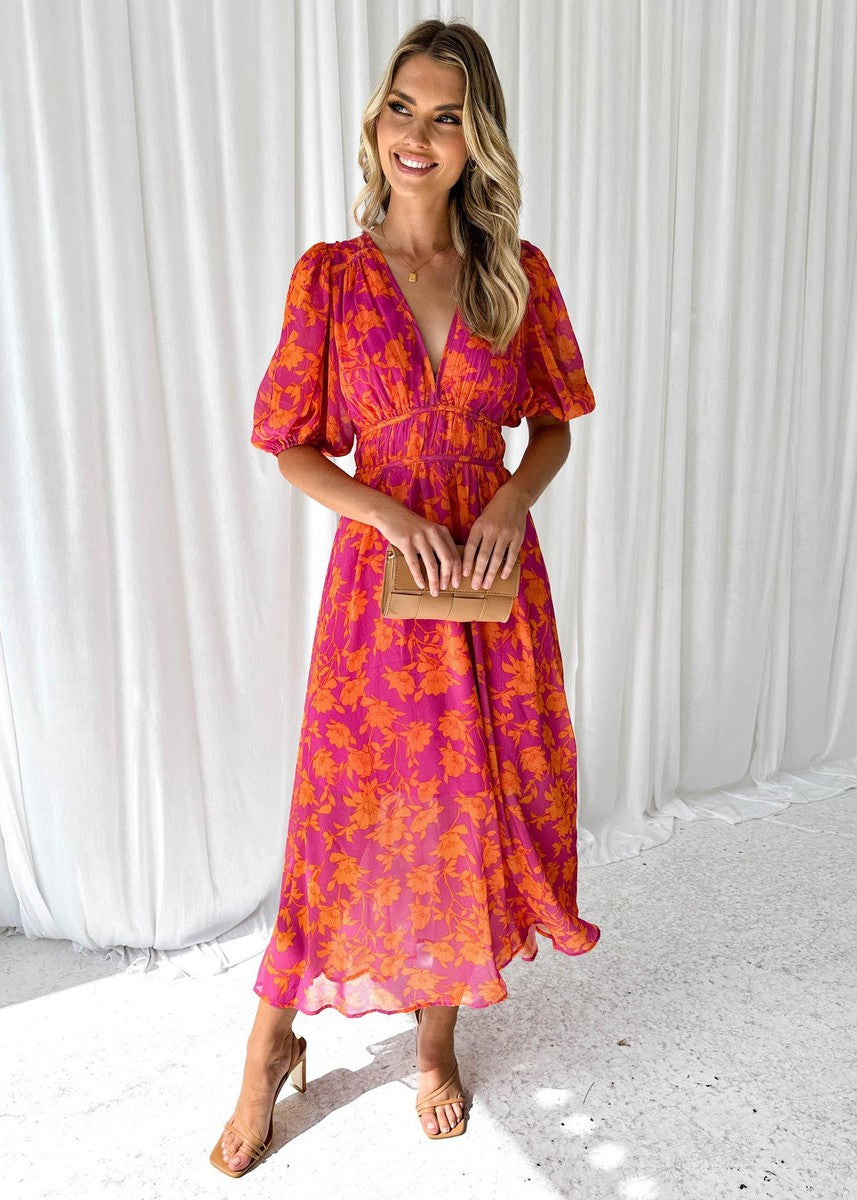 Ossie™ | Abito midi a fiori
