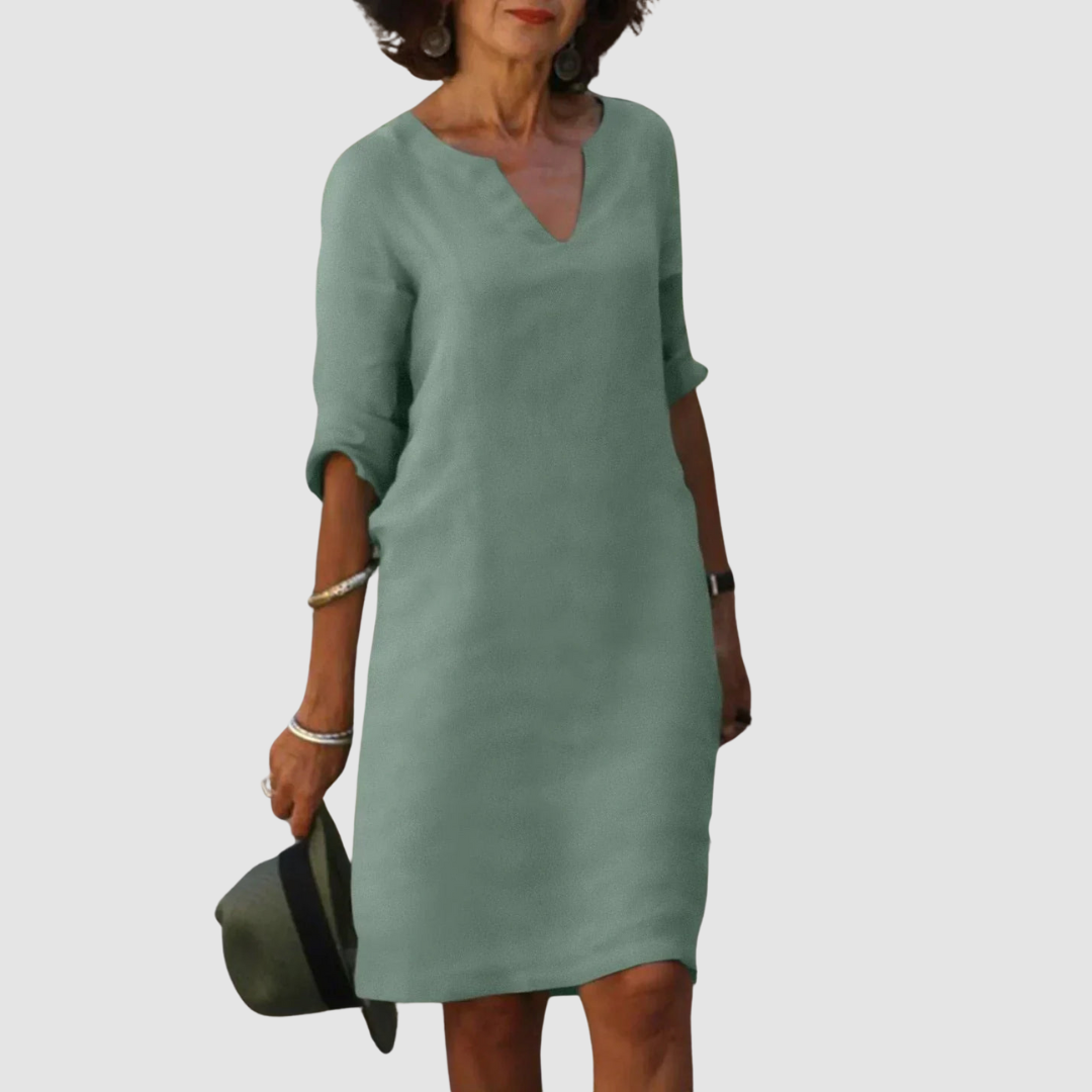 Marianne™ | Abito elegante con scollo a V